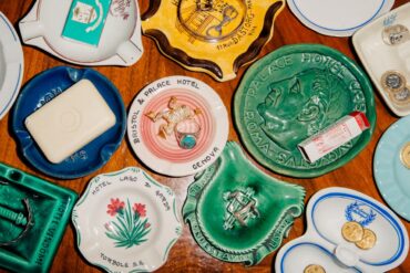 ashtrays as decor
