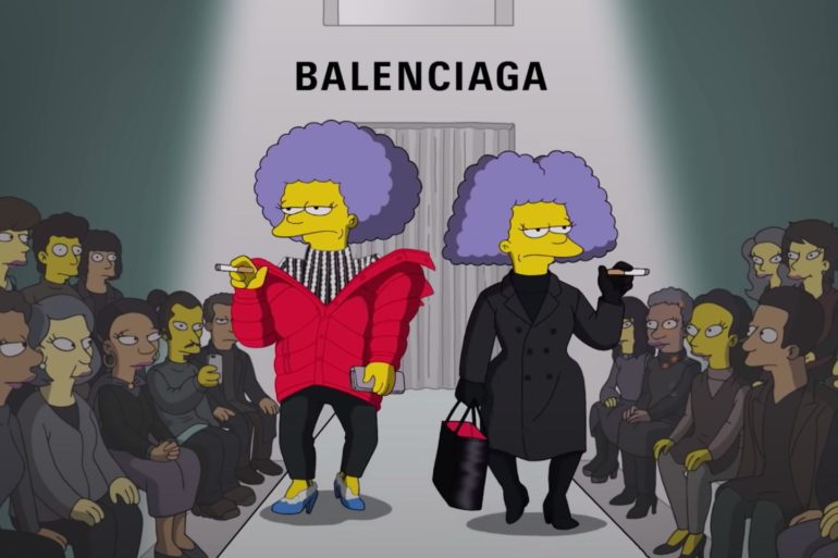 Balenciaga Enlists The Simpsons To Model Its SS22 Collection For Paris Fashion Week