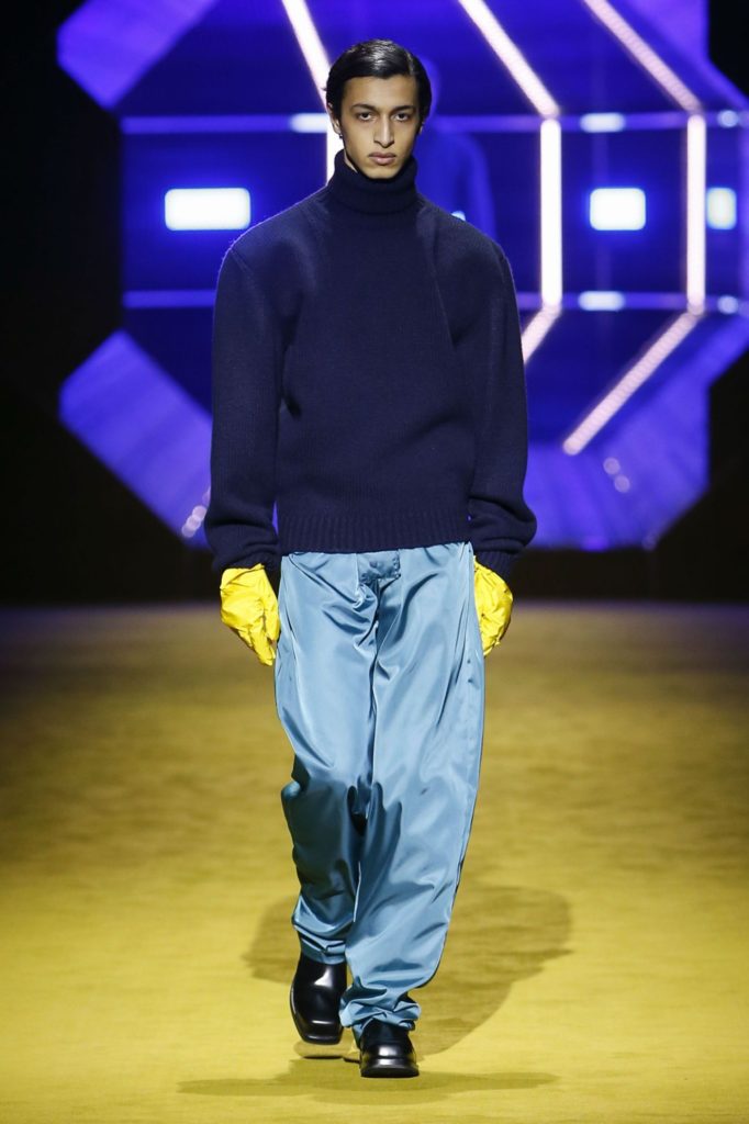 Prada Fall 2022 Menswear Enlists Kyle Maclachlan & Jeff Goldblum To Model A New Take On Blue Collar Workwear