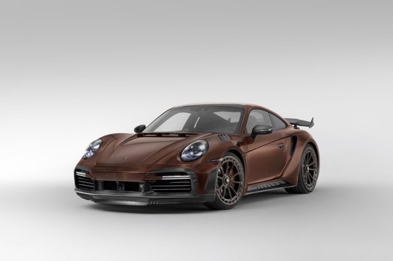 TopCar Gives A 992 Porsche A Chocolate Brown Carbon Fibre Makeover