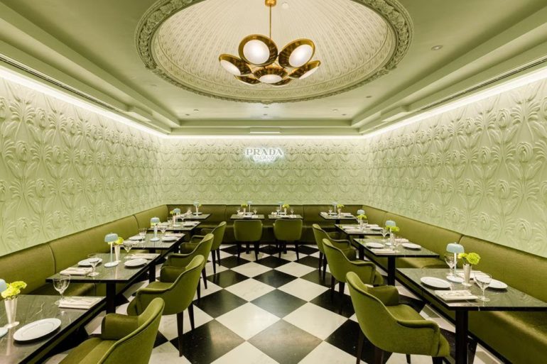 The Prada Caffé In Harrods London Is Serving More Than Looks
