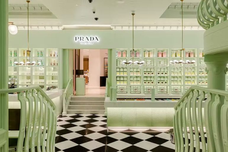 The Prada Caffé In Harrods London Is Serving More Than Looks