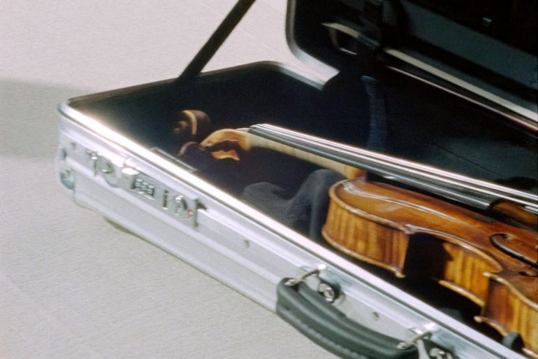 Rimowa x Gewa violin case silver