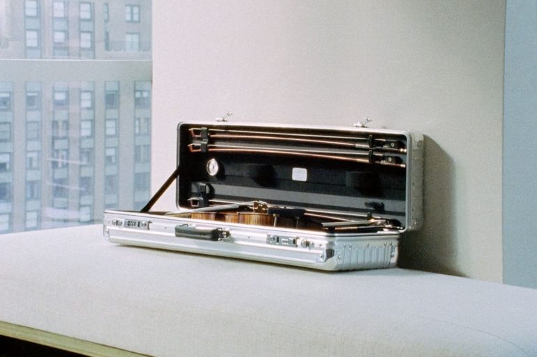 Rimowa x Gewa violin case silver